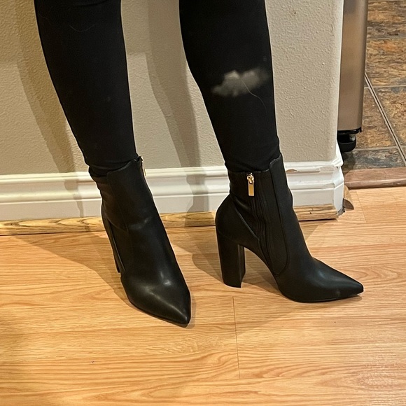 Black Qupid Heeled Boots - Picture 8 of 8